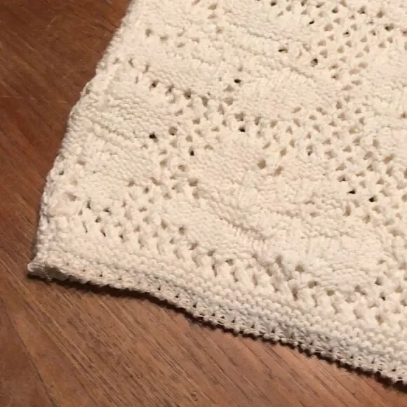 White Hand Knit Sweater - Picture 9 of 12